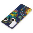 Noctilucent IMD TPU Phone Case for Samsung Galaxy S20 4G S20 5G - Owl Pattern Online now