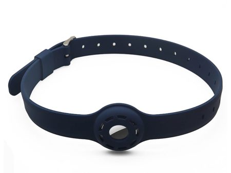 AirTags pet collar design silicone strap - Midnight Blue Online now