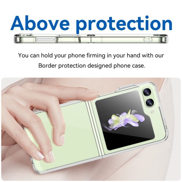 Samsung Galaxy Z Flip5 clear acrylic cover - Transparent Hot on Sale