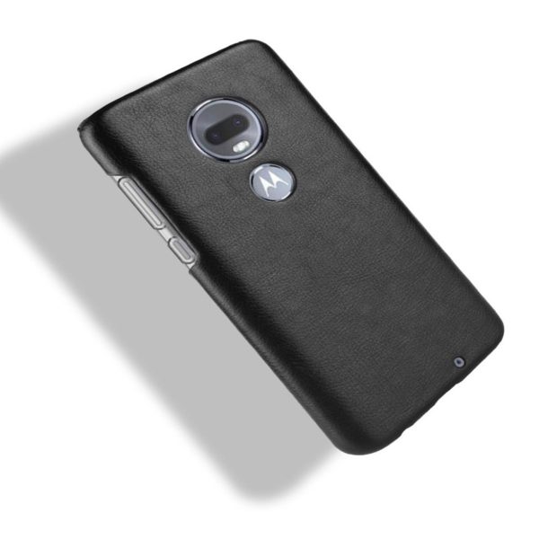 Motorola Moto G7 litchi texture leather case - Black Online Hot Sale