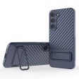 Protective anti-scratch cover with kickstand for Samsung Galaxy S23 - Blue Hot on Sale