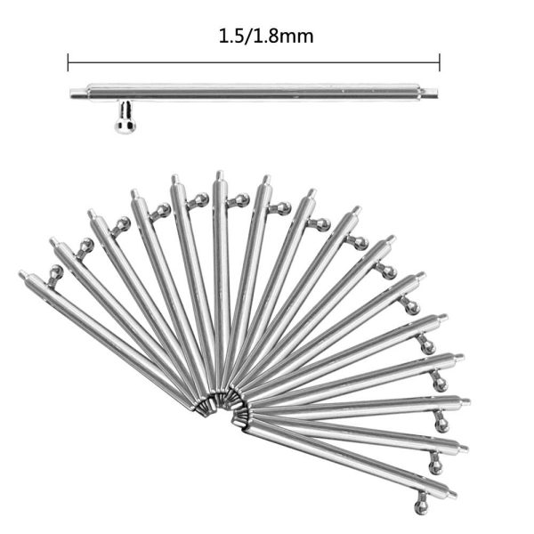 1 Pair stainless steel watch spring bar – 18mm Supply