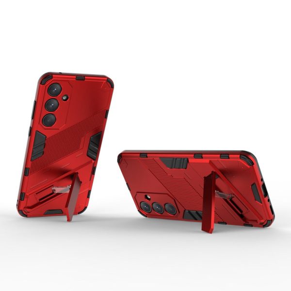 Shockproof Samsung Galaxy A35 hybrid cover with a modern touch - Red Hot on Sale