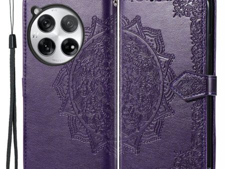 Mandala OnePlus 12 leather case - Purple Online now