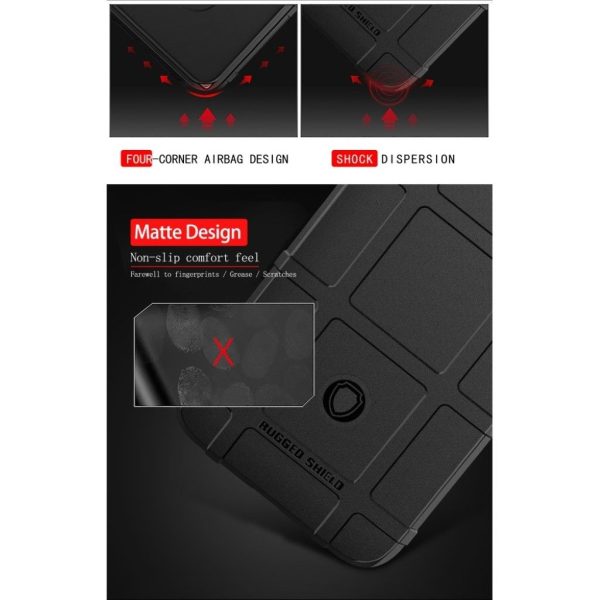 Huawei P30 Pro rugged square grid texture - Black Online