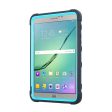 Shock Proof Hybrid Flexible and Bump Resistant Kickstand Shell Samsung Galaxy Tab S2 8.0 T710 T715 - Black   Blue Online Sale