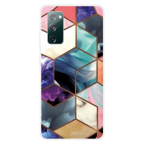 Marble Samsung Galaxy S20 FE case - Colorful Cube Tile For Sale