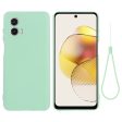 Matte liquid silicone cover for Motorola Moto G73 - Green Online Sale