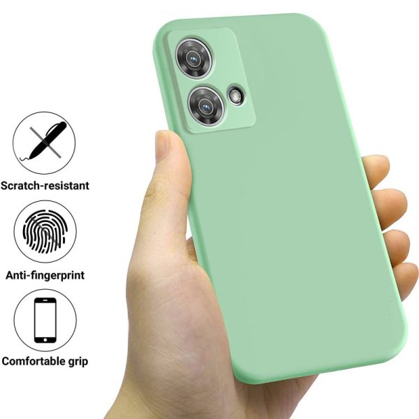 Matte liquid silicone cover for Motorola Edge 40 Neo - Green Sale