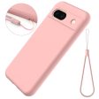 Matte liquid silicone Google Pixel 8A cover - Pink Online Sale