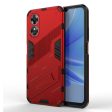 Shockproof Oppo A17 hybrid cover with a modern touch - Red For Sale