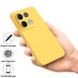 Matte liquid silicone Xiaomi Redmi Note 13 cover - Yellow Online Hot Sale