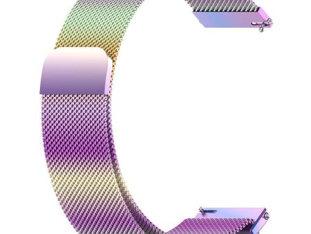 18MM Metal Watch Strap Mesh Milanese Smartwatch Band Replacement - Colorful on Sale