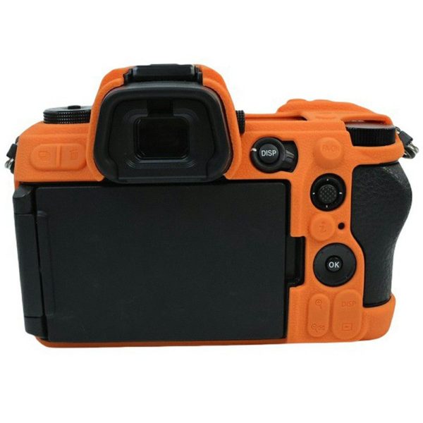 Nikon Z6 III Silicone Case Camera Sleeve Drop Protection Dustproof Cover - Orange For Discount