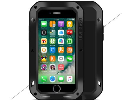 Love Mei iPhone 7   8 Shockproof Protective Cover - Black Online Hot Sale