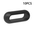 10Pcs Xiaomi Smart Band 8 Pro Watch Band Silicone Holder Loop Watch Strap Fastener Ring - Black Online Sale