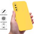 Matte liquid silicone cover for Sony Xperia 10 V - Yellow Online Hot Sale