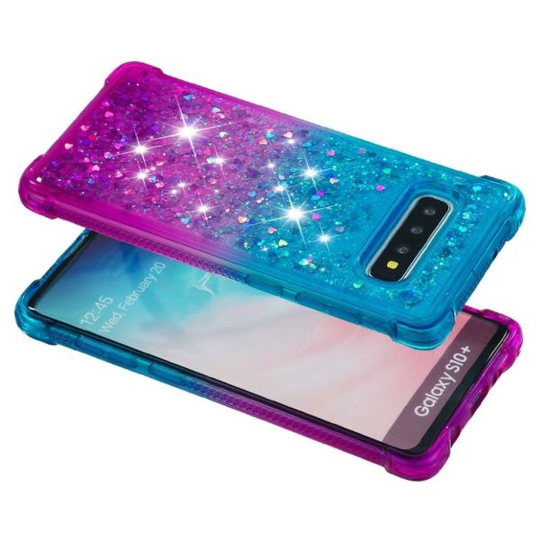 Samsung Galaxy S10 Plus gradient glitter case - Baby Blue   Purple Online Hot Sale