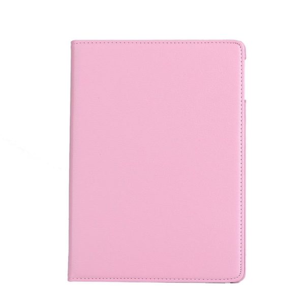 iPad (2017) litchi grain rotating PU leather case - Deep Pink Cheap