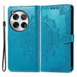 Mandala OnePlus 12 leather case - Blue For Discount