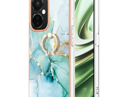 Marble patterned OnePlus Nord CE 3 Lite   OnePlus Nord N30   OnePlus Nord CE 3 cover with ring holder - Green 003 For Cheap