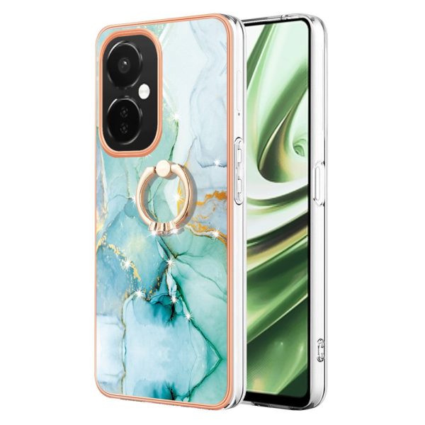 Marble patterned OnePlus Nord CE 3 Lite   OnePlus Nord N30   OnePlus Nord CE 3 cover with ring holder - Green 003 For Cheap