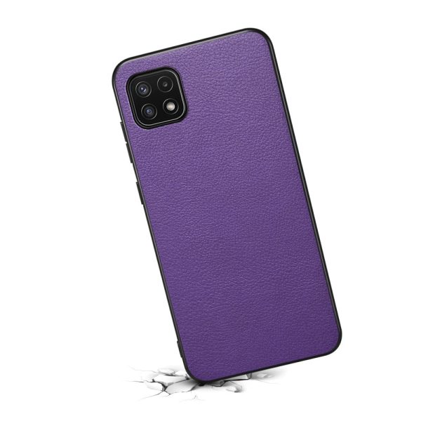 Matte and sleek textured Samsung Galaxy A22 5G cover - Purple Online now