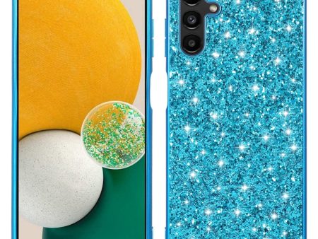 Glitter Samsung Galaxy A35 cover - Blue Online Hot Sale