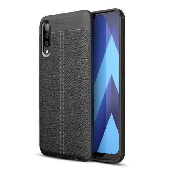 Samsung Galaxy A50 litchi case - Black Online Hot Sale