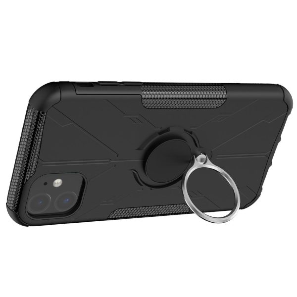 Kickstand cover with magnetic sheet for iPhone 11 - Black Online now