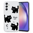 Imagine Samsung Galaxy A55 cover - Black Cat For Sale