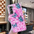 Marble Samsung Galaxy S21 Plus 5G case - Butterfly and Flower For Discount