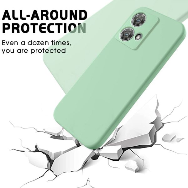 Matte liquid silicone cover for Motorola Edge 40 Neo - Green Sale