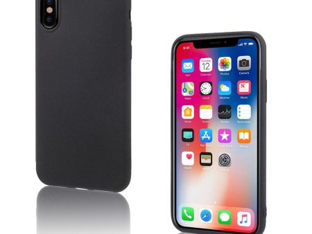 iPhone X matte ultra-thin soft TPU case - Black on Sale