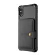 iPhone XS kickstand leather case - Black For Sale