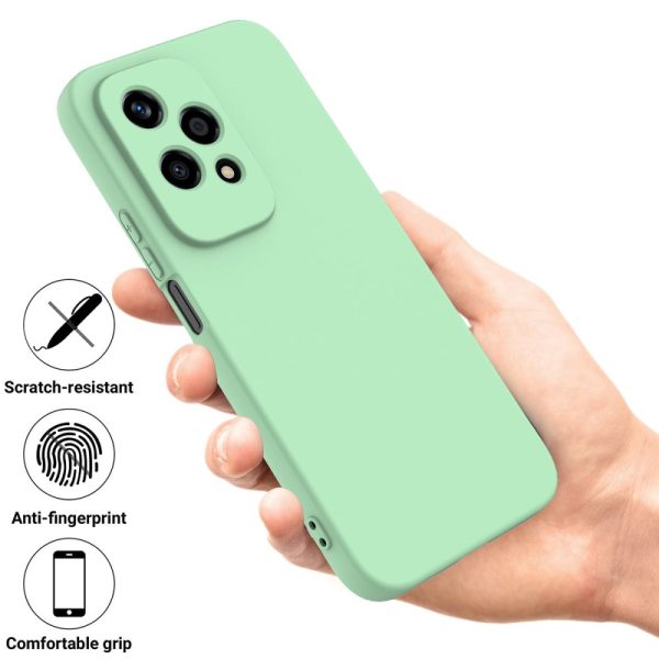 Matte liquid silicone Honor 200 Lite cover - Green on Sale