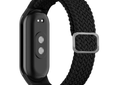 Xiaomi Smart Band 8 elastic nylon braid style strap - Black on Sale