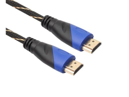 Universal 1M Mesh Layer woven pattern HDMI cable V1.4 AV HD 3D on Sale