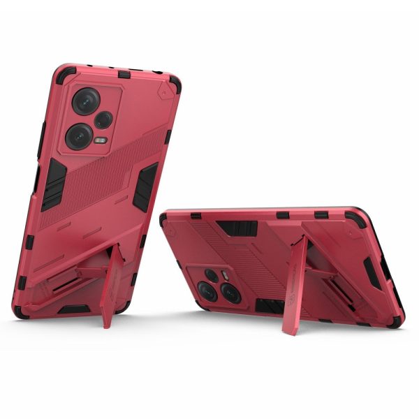 Shockproof hybrid cover with a modern touch for Xiaomi Redmi Note 12 Pro Plus - Rose Online