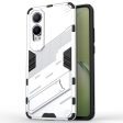 Shockproof OnePlus Nord CE4   Oppo K12x hybrid cover with a modern touch - White Supply