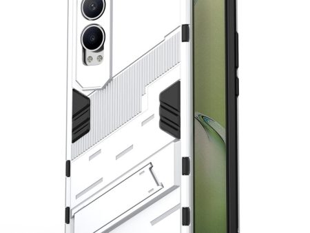 Shockproof OnePlus Nord CE4   Oppo K12x hybrid cover with a modern touch - White Supply