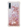 Samsung Galaxy A7 (2018) glitter powder shockproof case - Rose Gold Supply