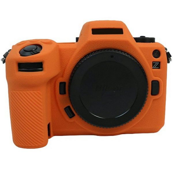 Nikon Z6 III Silicone Case Camera Sleeve Drop Protection Dustproof Cover - Orange For Discount