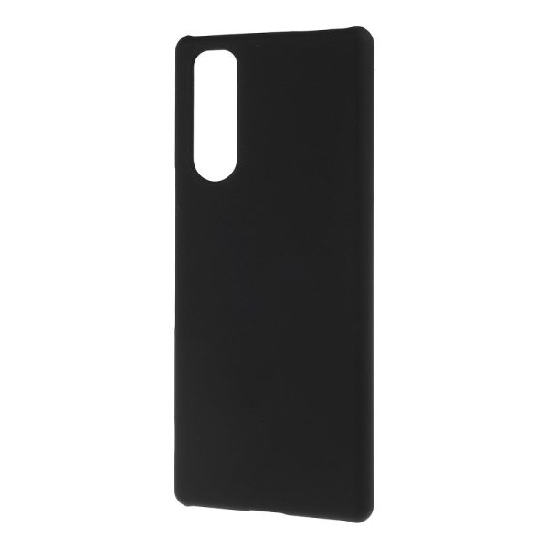 Rubberized Hard PC Case for Sony Xperia 5 - Black For Cheap