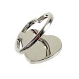 Love Heart shape rotatable smartphone ring holder - Silver For Discount