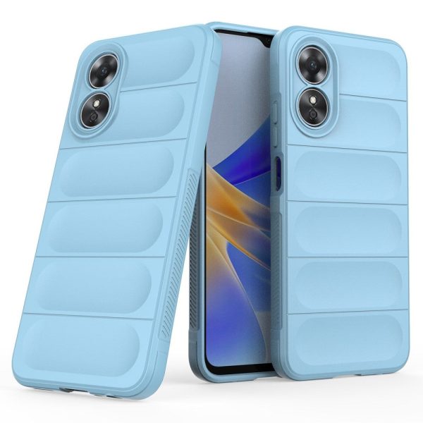 Soft gripformed Oppo A17 cover - Baby Blue For Cheap