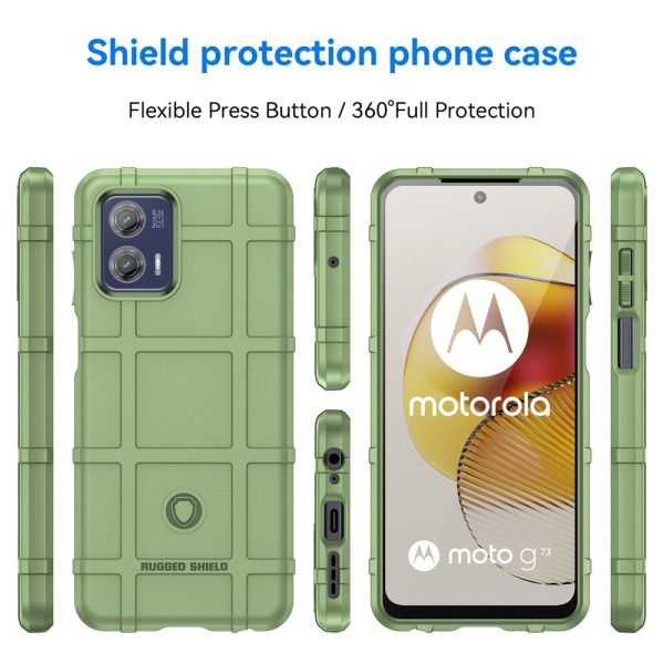 Rugged Shield case - Motorola Moto G73 - Green on Sale