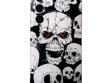 Samsung Galaxy S24 FE Flexible Case Pattern Printing Protective Phone Cover - Skull Online Hot Sale