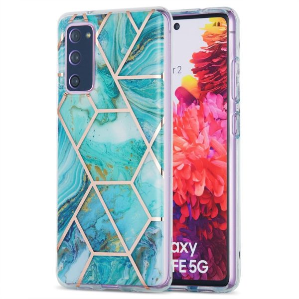 Marble Samsung Galaxy S20 FE 5G   S20 FE case - Green For Sale