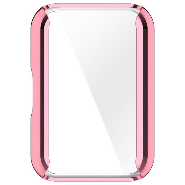 Samsung Galaxy Fit3 Watch Frame Case Electroplating Fully Wrapped Flexible Watch Cover - Pink Cheap